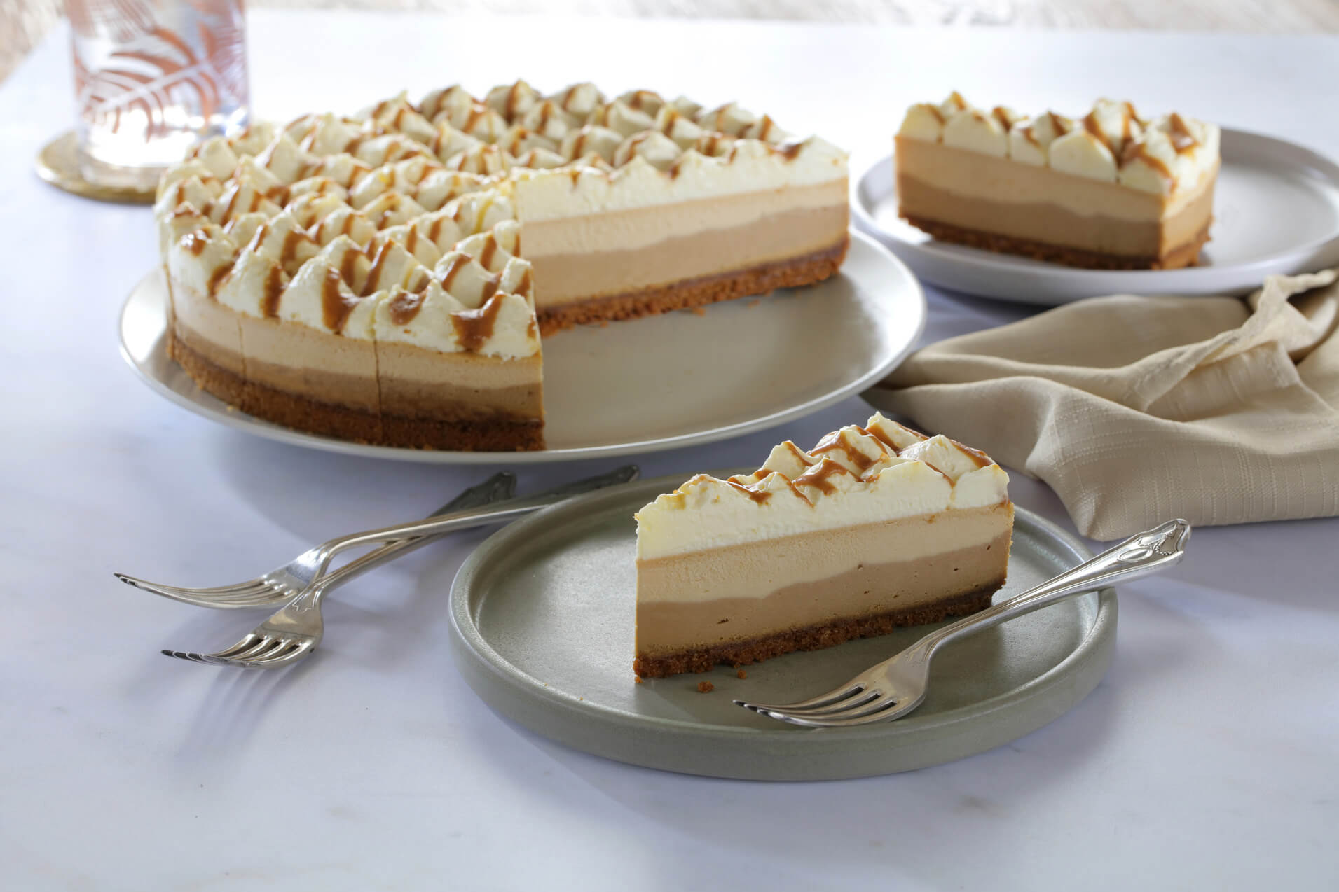 Caramel Ombre Cheesecake