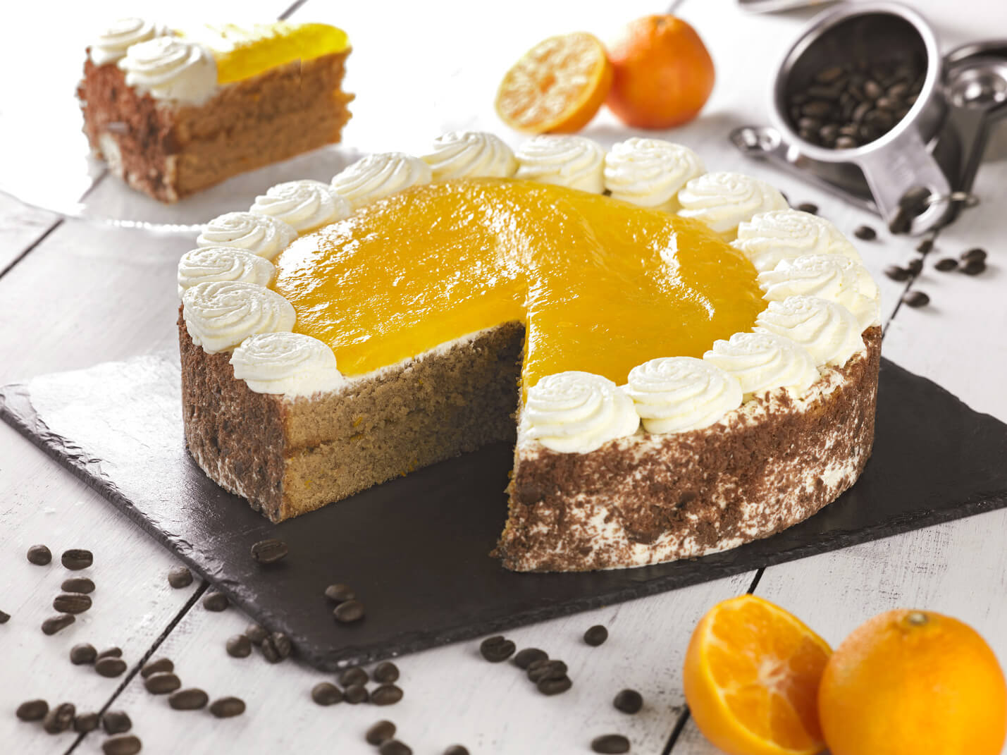 Coffee & Mandarin Gateau