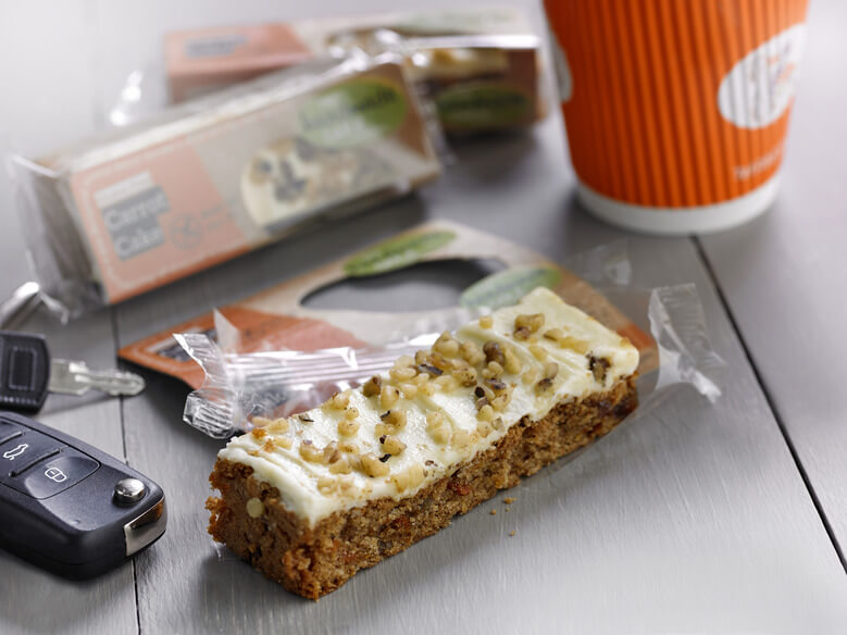 Gluten Free Carrot Cake Slice  – Frozen Wrapped Cake To Go