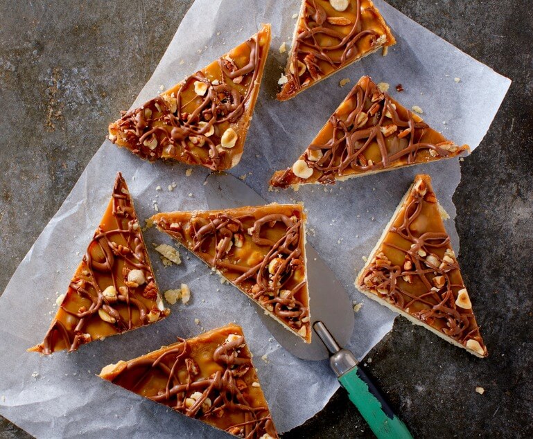 Salted Caramel & Nut Slice