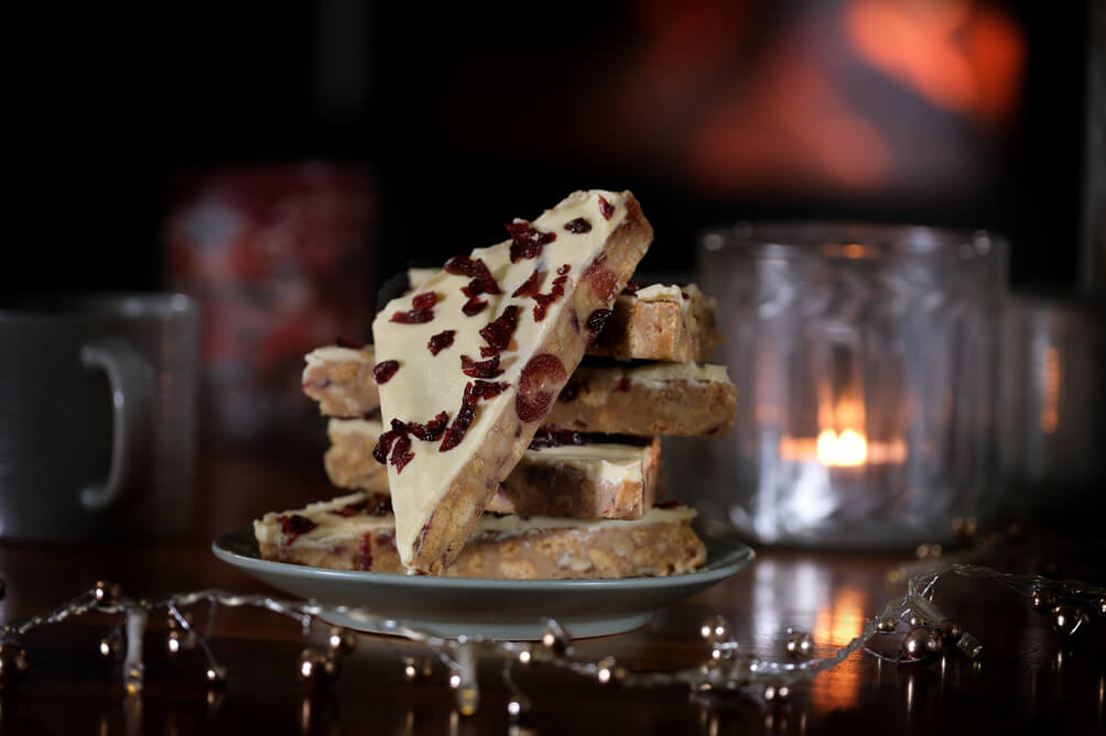 White Chocolate & Cranberry Tiffin