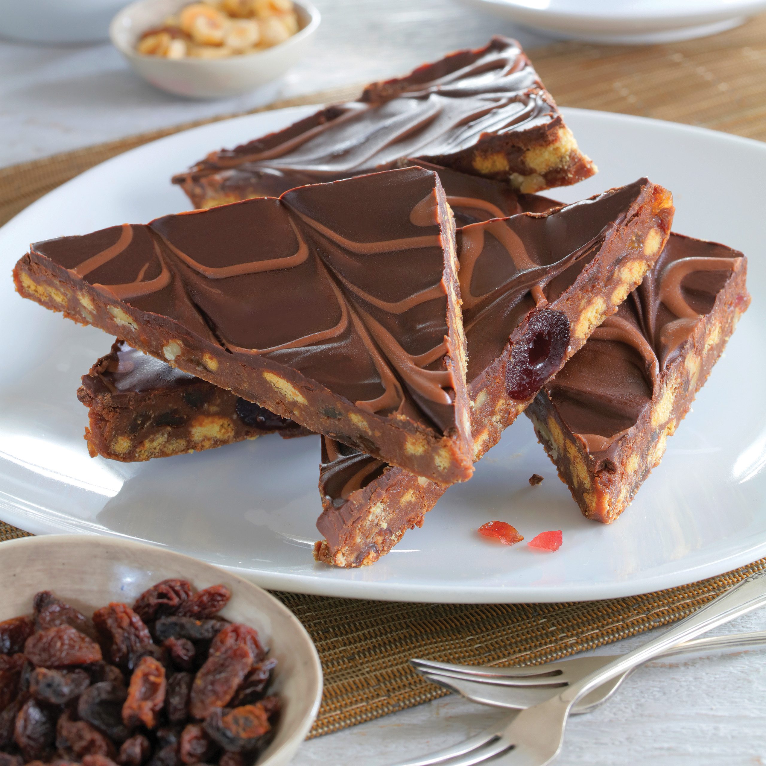 Chocolate Fruit & Nut Slice