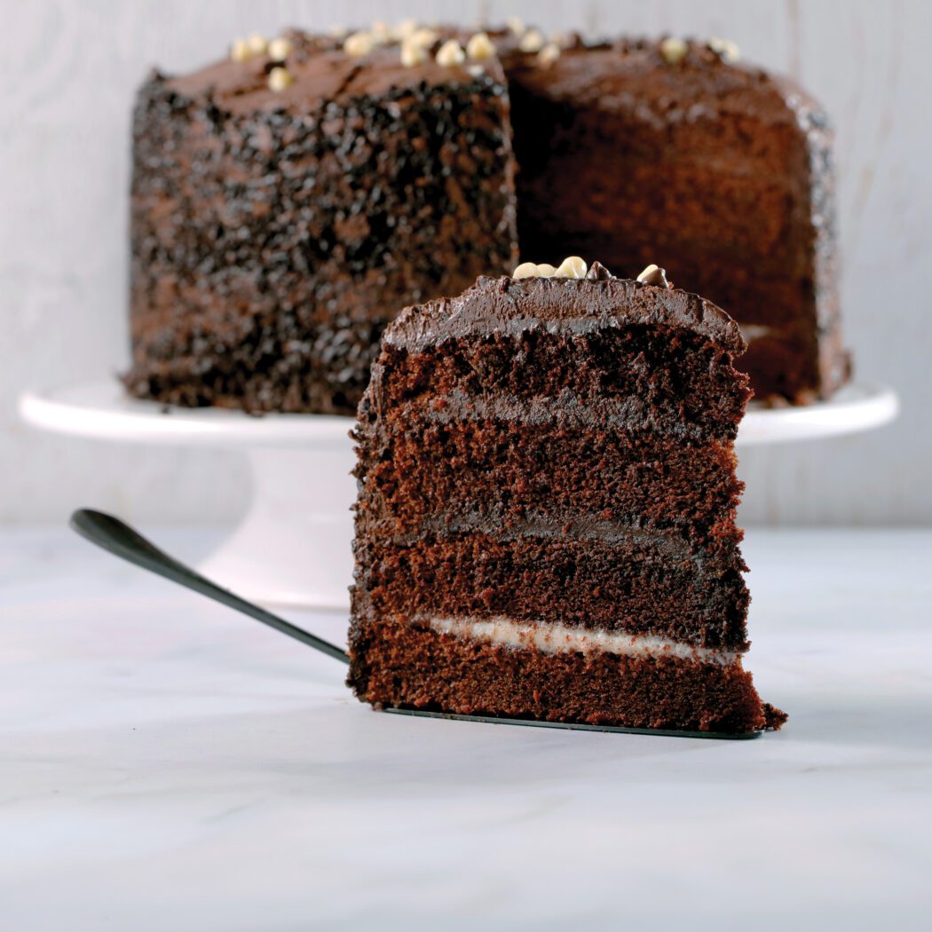 Four Layer Chocolate Fudge Cake Mademoiselle Desserts UK