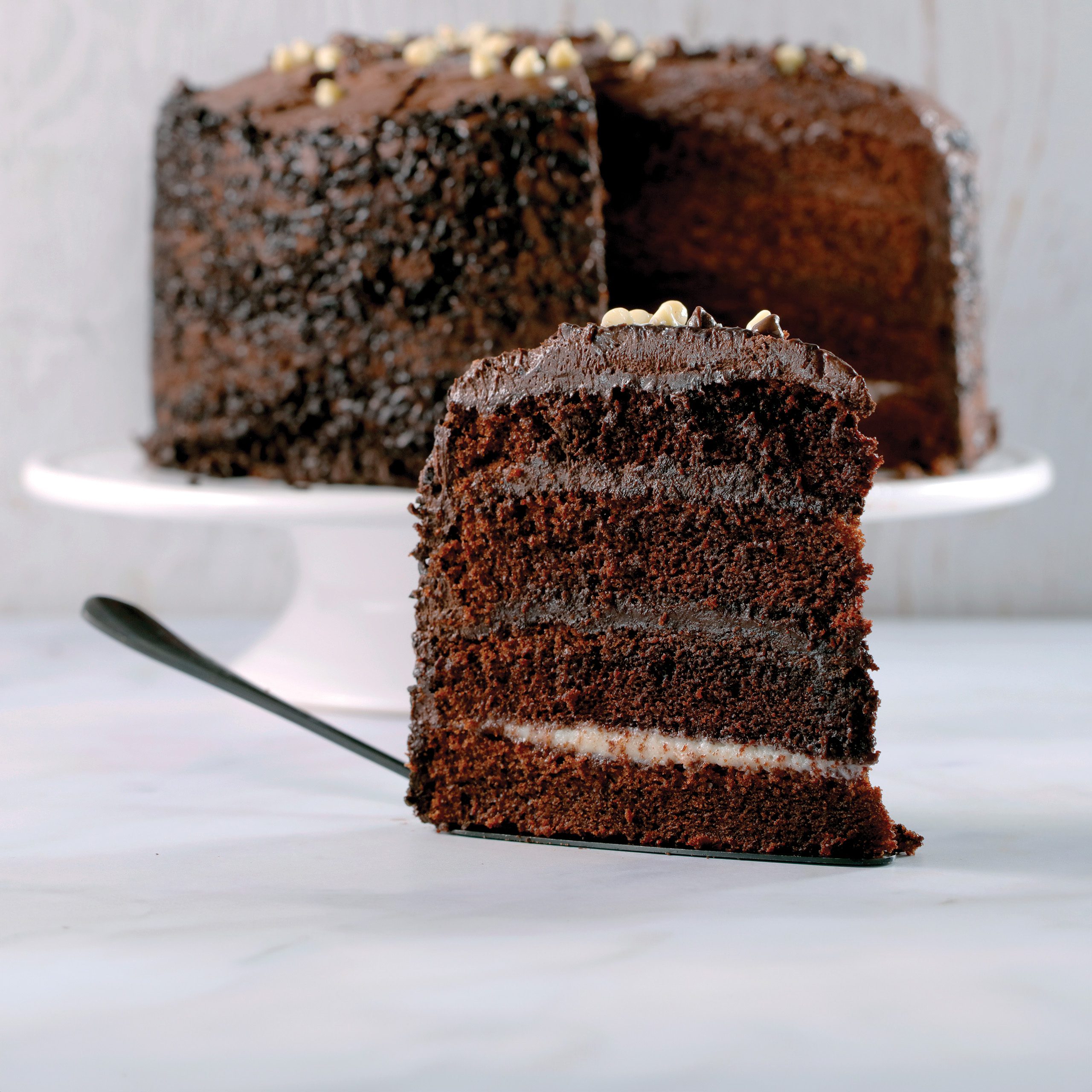 Four Layer Chocolate Fudge Cake