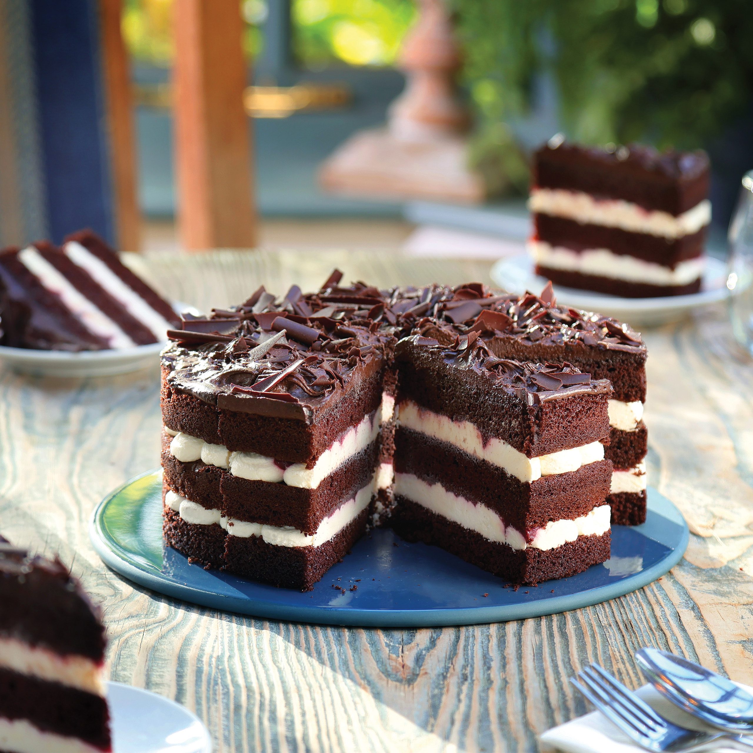 Cherry & Chocolate Cream Cake