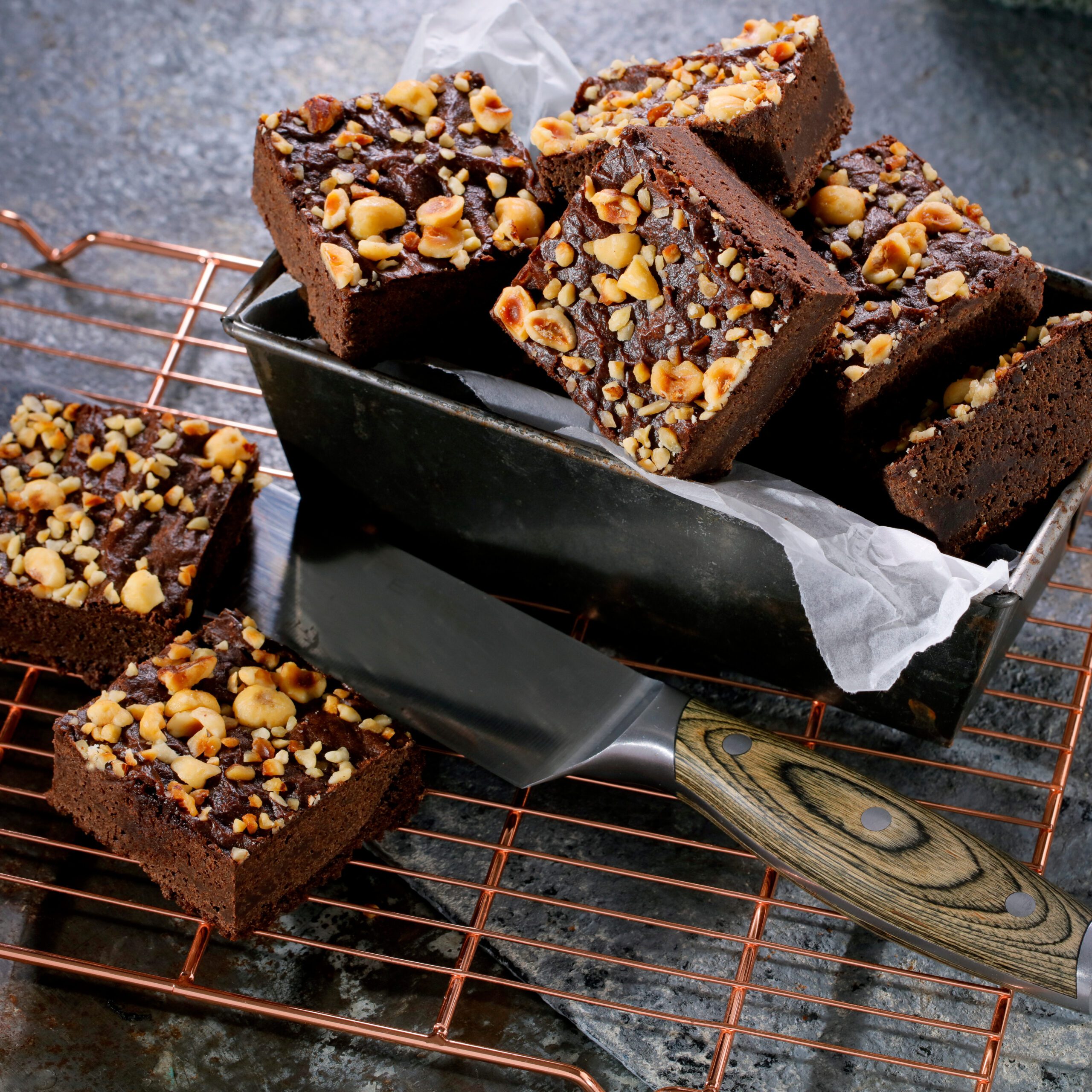 Gluten Free & Vegan Praline Chocolate Brownie