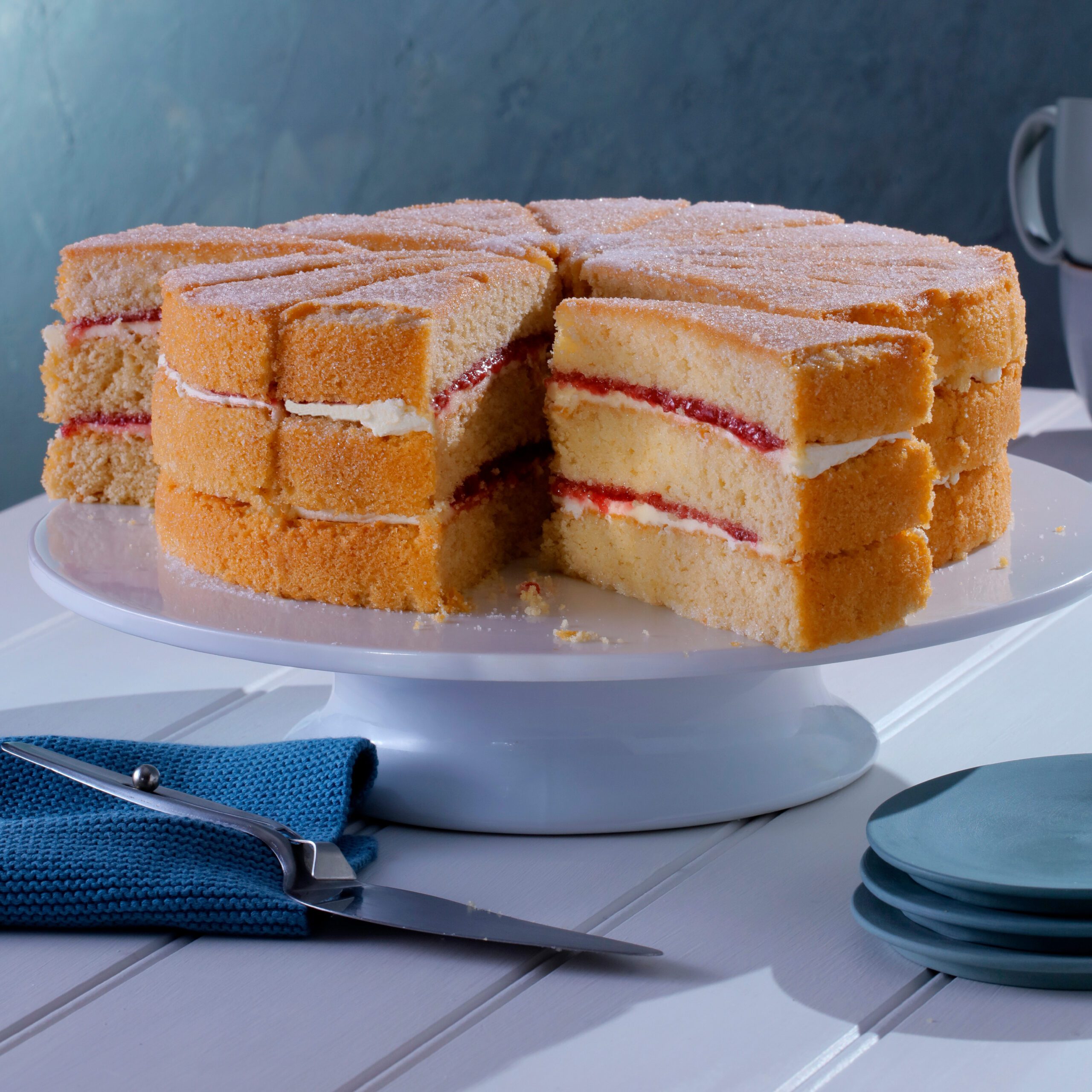 Triple Raspberry Victoria Sponge - Mademoiselle Desserts UK